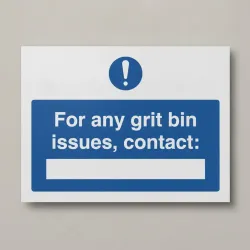 For Any Grit Bin Issues, Contact: