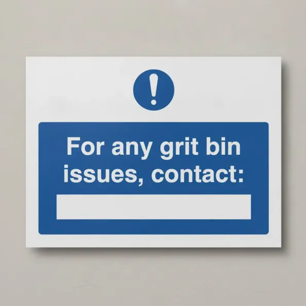 For Any Grit Bin Issues, Contact: