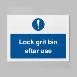 Lock Grit Bin after Use