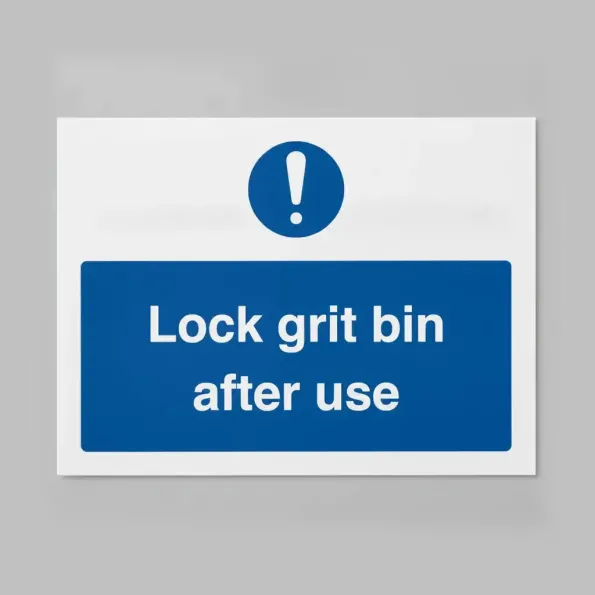 Lock Grit Bin after Use