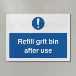 Refill Grit Bin after Use