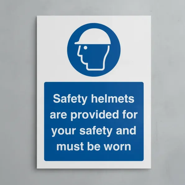 Safety Helmets are Provided for your Safety