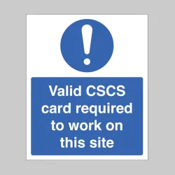 Valid CSCS Card Required