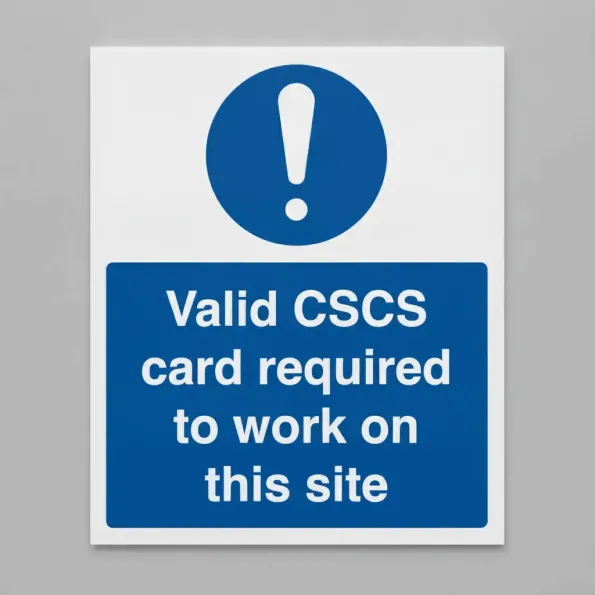 Valid CSCS Card Required