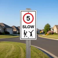 Slow - 5mph - Children - Class R2 Permanent