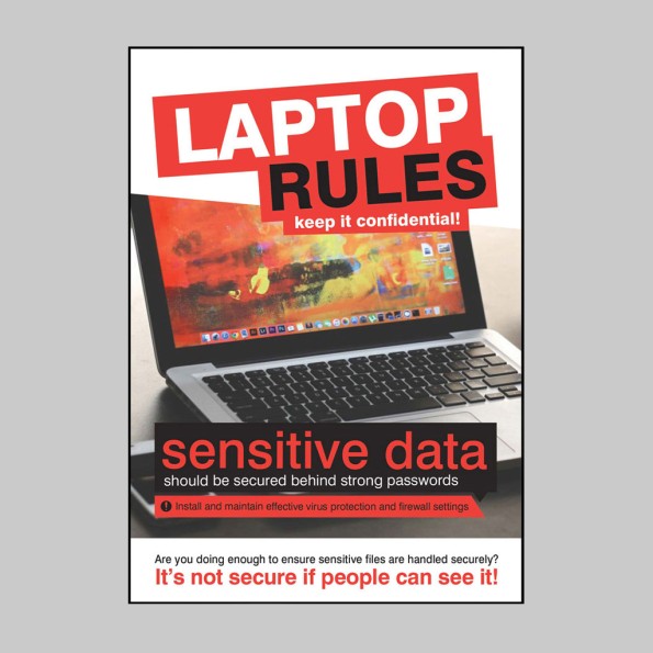 Laptop Rules - Poster