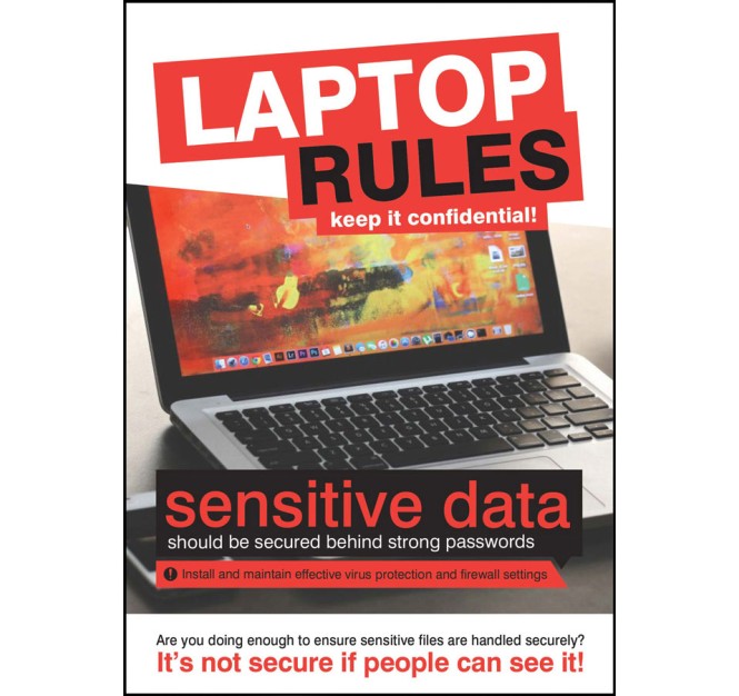 Laptop Rules - Poster