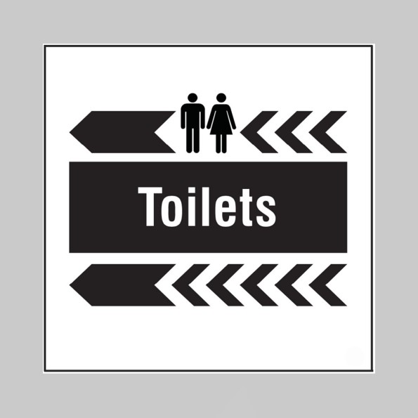 Toilets - Arrow Left - Add a Logo - Site Saver