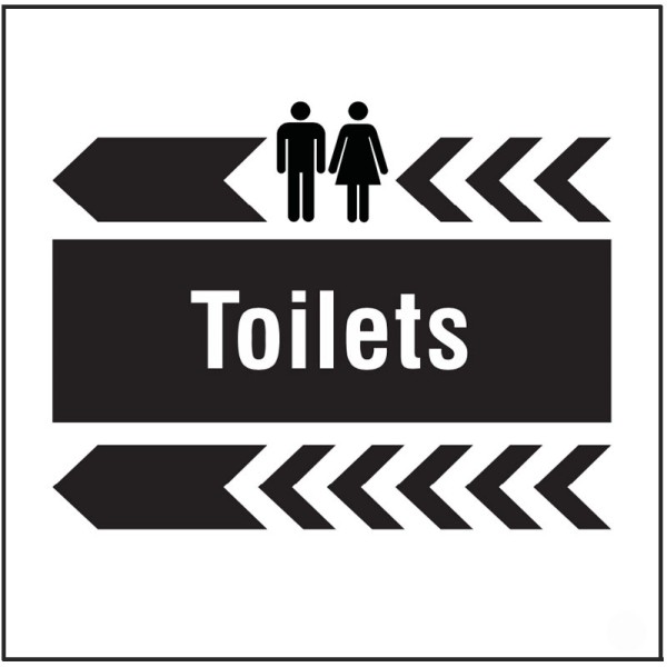 Toilets - Arrow Left - Add a Logo - Site Saver