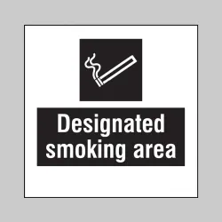 Designated Smoking Area - Add a Logo - Site Saver