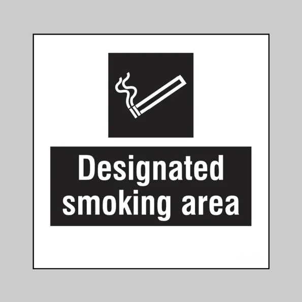 Designated Smoking Area - Add a Logo - Site Saver