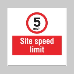 5mph - Site Speed Limit - Add a Logo - Site Saver 5mph - Site Speed Limit - Add a Logo - Site Saver