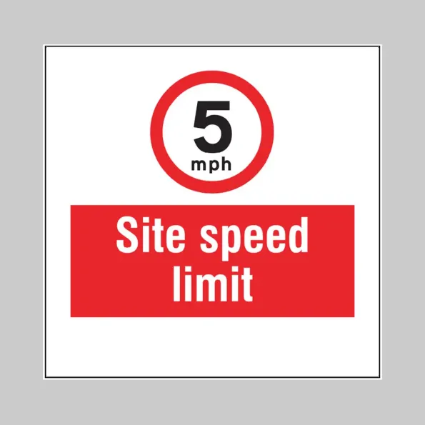 5mph - Site Speed Limit - Add a Logo - Site Saver