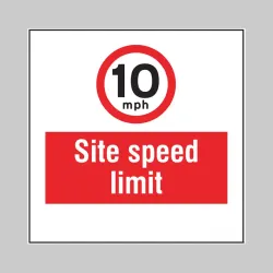 10mph - Site Speed Limit - Add a Logo - Site Saver