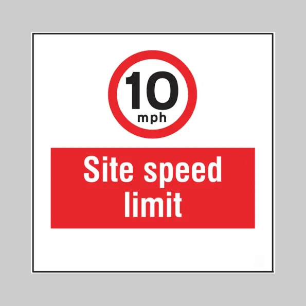 10mph - Site Speed Limit - Add a Logo - Site Saver 10mph - Site Speed Limit - Add a Logo - Site Saver