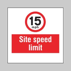 15mph - Site Speed Limit - Add a Logo - Site Saver