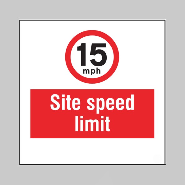 15mph - Site Speed Limit - Add a Logo - Site Saver