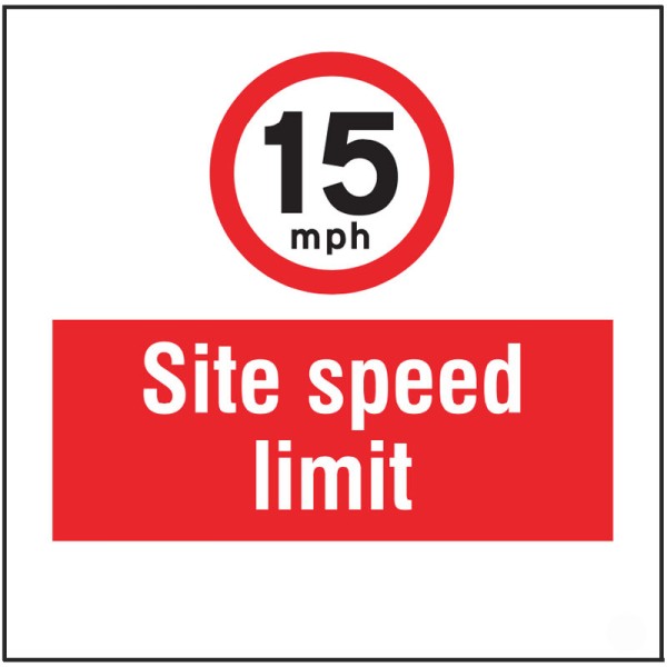 15mph - Site Speed Limit - Add a Logo - Site Saver