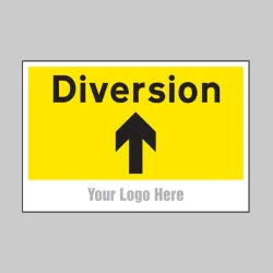 Diversion - Arrow Up / Straight On - Add a Logo - Site Saver