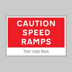 Caution - Speed Ramps - Add a Logo - Site Saver