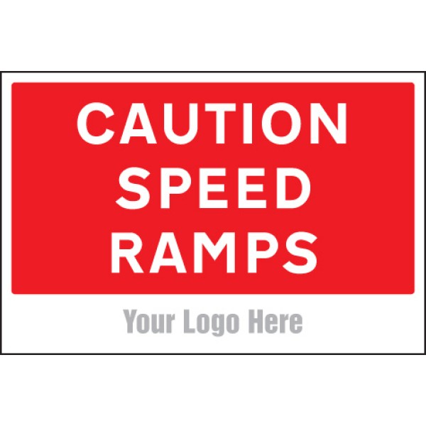 Caution - Speed Ramps - Add a Logo - Site Saver