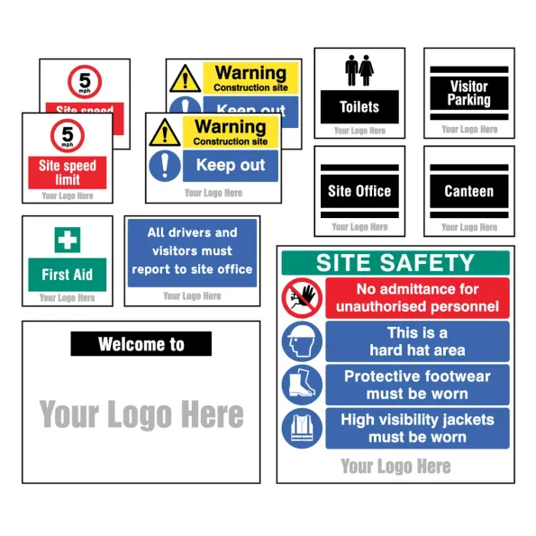 Site Saver Construction Kit (Pack of 12 Safety Signs) Site Saver Construction Kit (Pack of 12 Safety Signs)