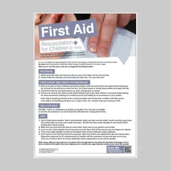 Resuscitation for Children - First Aid Poster