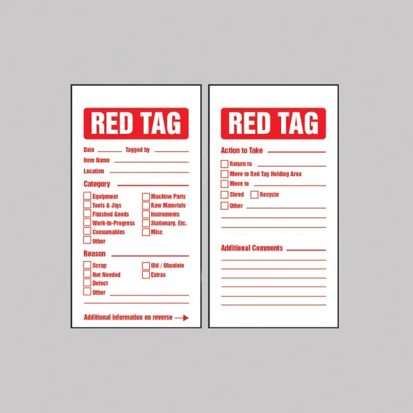 Red Tag - Quality Control - Double Sided Tag - Includes Cable Ties (Pack of 10) Red Tag - Quality Control - Double Sided Tag - Includes Cable Ties (Pack of 10)