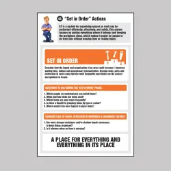 Set in Order Actions Information - Poster