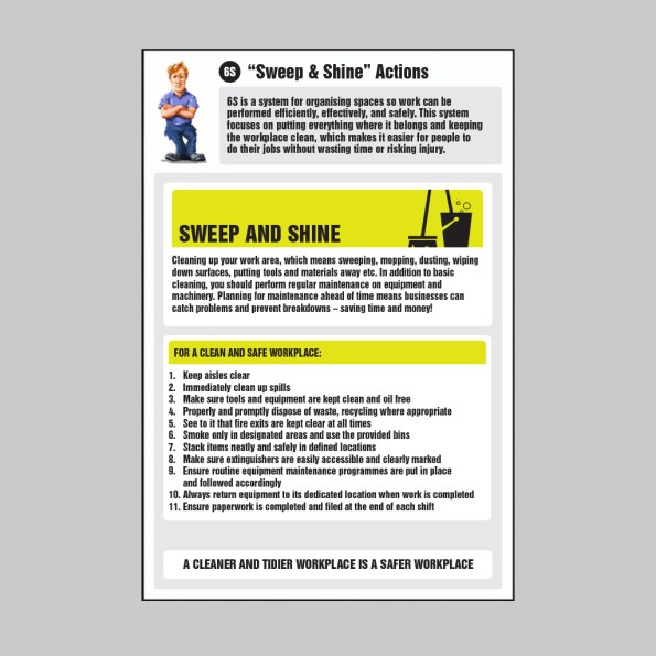 Sweep & Shine Actions Information - Poster