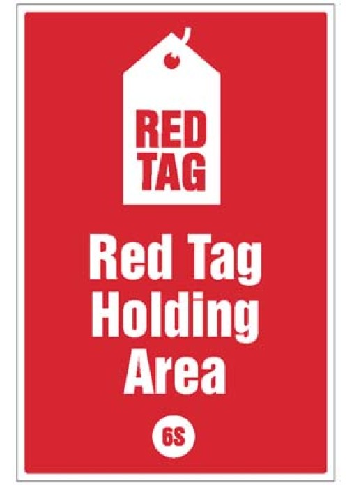 Red tag Holding Area Poster
