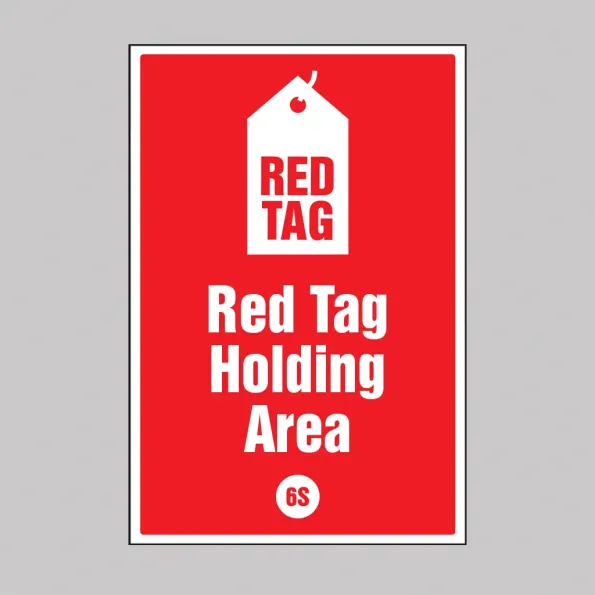 Red tag Holding Area - Poster Red tag Holding Area - Poster