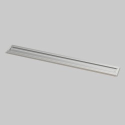 Aluminium Channelled Hanging Rail with Blue End Caps