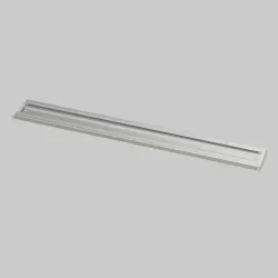 Aluminium Channelled Hanging Rail with Blue End Caps