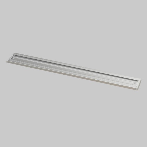 Aluminium Channelled Hanging Rail with Blue End Caps