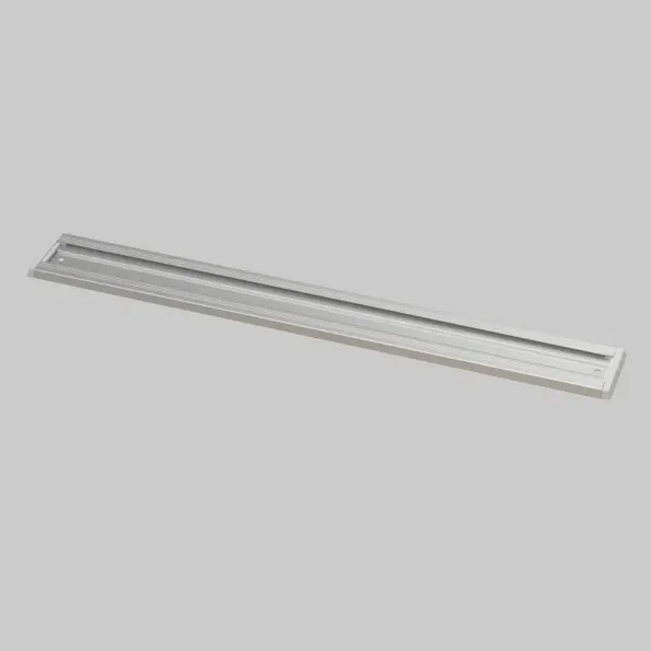 Aluminium Channelled Hanging Rail with Blue End Caps Aluminium Channelled Hanging Rail with Blue End Caps