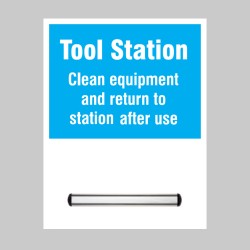 Tool Station Shadow Board with 360mm Magnetic Rail