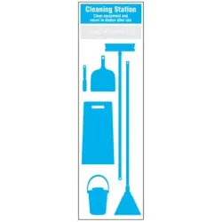 Cleaning Station Shadow Board (6 piece) Cleaning Station Shadow Board (6 piece)