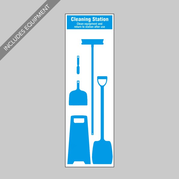 Cleaning Station Shadow Board (5 piece)