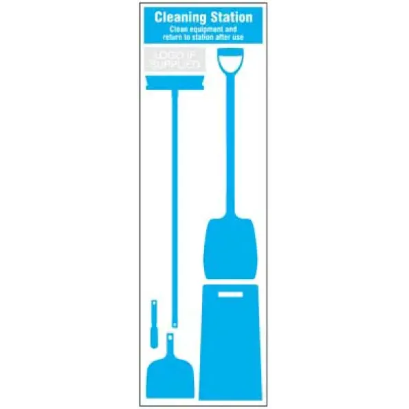 Cleaning Station Shadow Board (5 piece) Cleaning Station Shadow Board (5 piece)