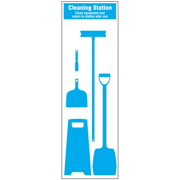 Cleaning Station Shadow Board (5 piece)