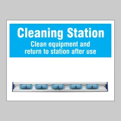 Cleaning Station Shadow Board with Hanging Rail Cleaning Station Shadow Board with Hanging Rail