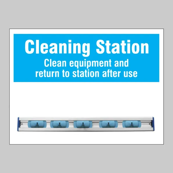 Cleaning Station Shadow Board with Hanging Rail Cleaning Station Shadow Board with Hanging Rail