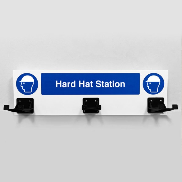 PPE Station - Hard Hat - 3 Hooks