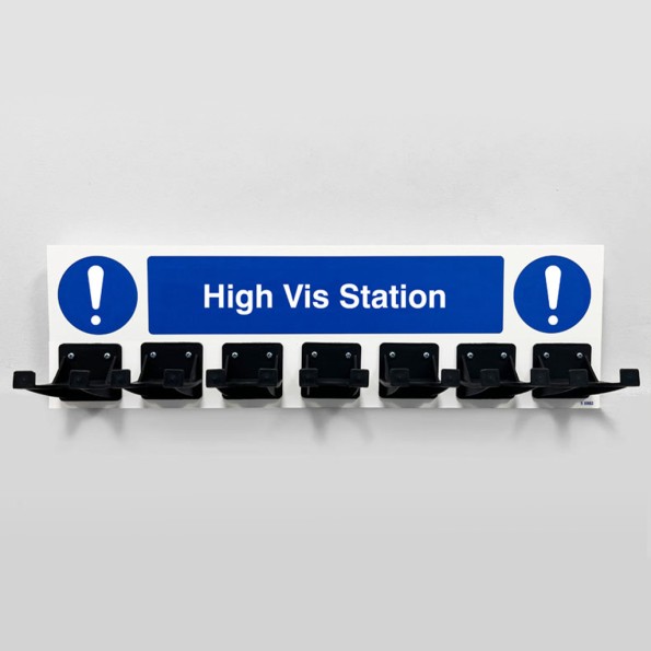 PPE Station - High Vis - 7 Hooks