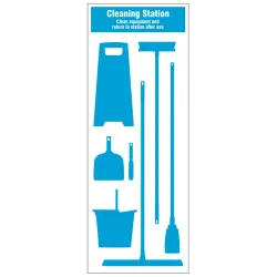 Cleaning Station Shadow Board (7 piece) Cleaning Station Shadow Board (7 piece)