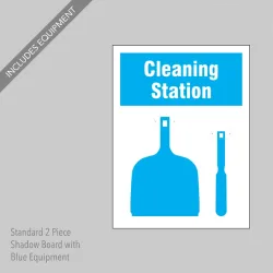 Cleaning Station Shadow Board (2 piece) Cleaning Station Shadow Board (2 piece)