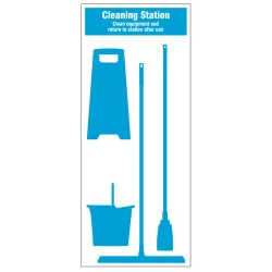 Cleaning Station Shadow Board (4 piece) Cleaning Station Shadow Board (4 piece)