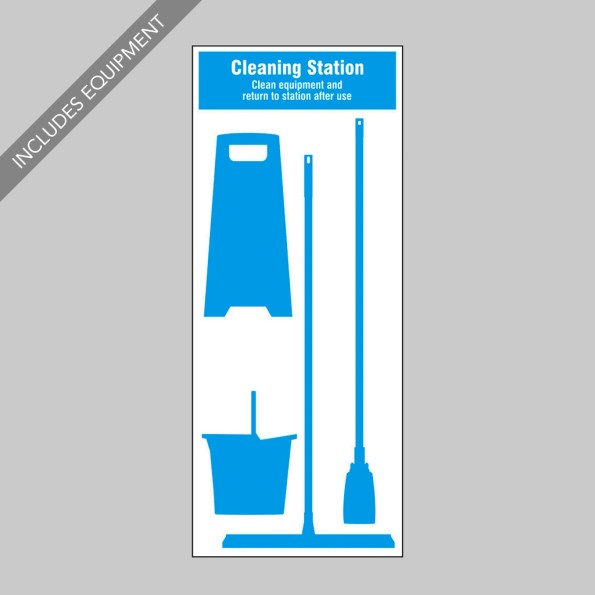 Cleaning Station Shadow Board (4 piece)