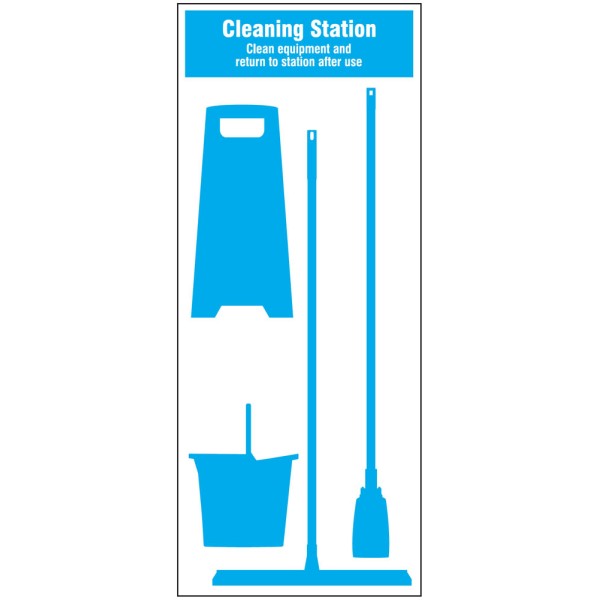 Cleaning Station Shadow Board (4 piece)